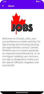 Canada Jobs android App screenshot 0